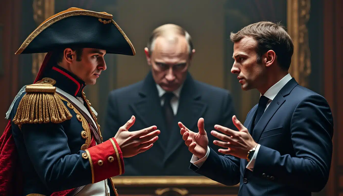 dans une déclaration marquante, emmanuel macron compare vladimir poutine à napoléon en le qualifiant d'"impérialiste révisionniste", soulignant ainsi les tensions géopolitiques en cours et la résurgence des ambitions territoriales. découvrez les enjeux et implications de ces propos.